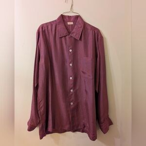 RARE Brooks Brothers Silk Long Sleeve Button Down Vintage Shirt